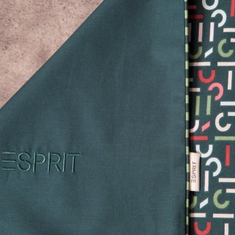 KOMPLET POŚCIELI ESPRIT 06 160 X 200 CM CIEMNOZIELONY EUROFIRANY KOMPLET POŚCIELI ESPRIT 06 160 X 200 CM CIEMNOZIELONY EUROFIRANY
