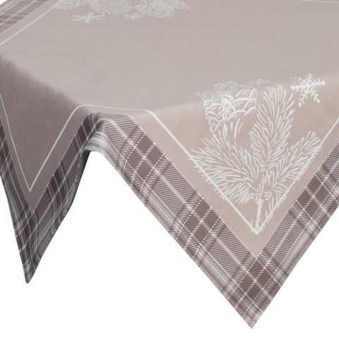 OBRUS ŚWIĄTECZNY HOLLY 85 X 85 CM BEŻOWY EUROFIRANY OBRUS ŚWIĄTECZNY HOLLY 85 X 85 CM BEŻOWY EUROFIRANY