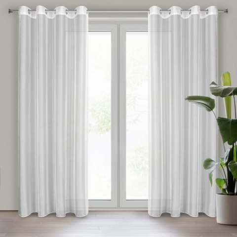 FIRANA GOTOWA ANABEL 140 X 260 CM BIAŁY EUROFIRANY FIRANA GOTOWA ANABEL 140 X 260 CM BIAŁY EUROFIRANY