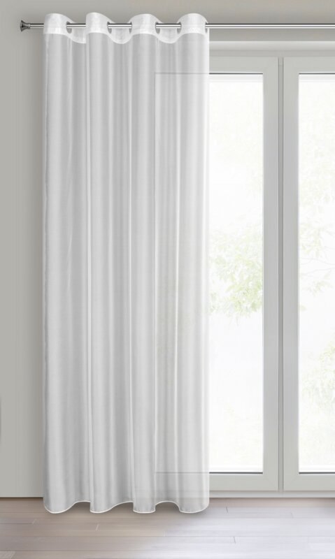 FIRANA GOTOWA ANABEL 140 X 260 CM BIAŁY EUROFIRANY FIRANA GOTOWA ANABEL 140 X 260 CM BIAŁY EUROFIRANY