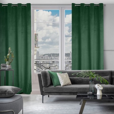 ZASŁONA GOTOWA D91 ROSA 140 X 250 CM CIEMNOZIELONY EUROFIRANY ZASŁONA GOTOWA D91 ROSA 140 X 250 CM CIEMNOZIELONY EUROFIRANY