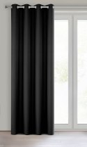 ZASŁONA GOTOWA RITA 140 X 250 CM CZARNY EUROFIRANY