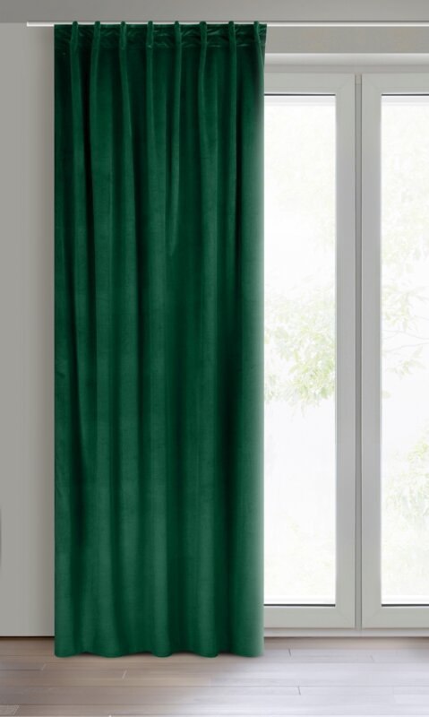 ZASŁONA GOTOWA MADLEN NA TAŚMIE 140 X 300 CM ZIELONY EUROFIRANY ZASŁONA GOTOWA MADLEN NA TAŚMIE 140 X 300 CM ZIELONY EUROFIRANY