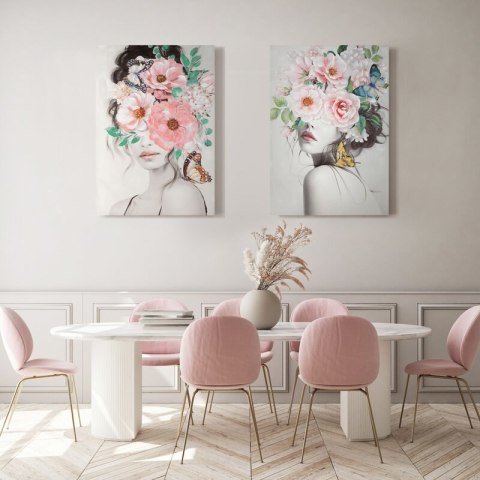 OBRAZ 461A 70 X 100 CM RÓŻOWY EUROFIRANY OBRAZ 461A 70 X 100 CM RÓŻOWY EUROFIRANY