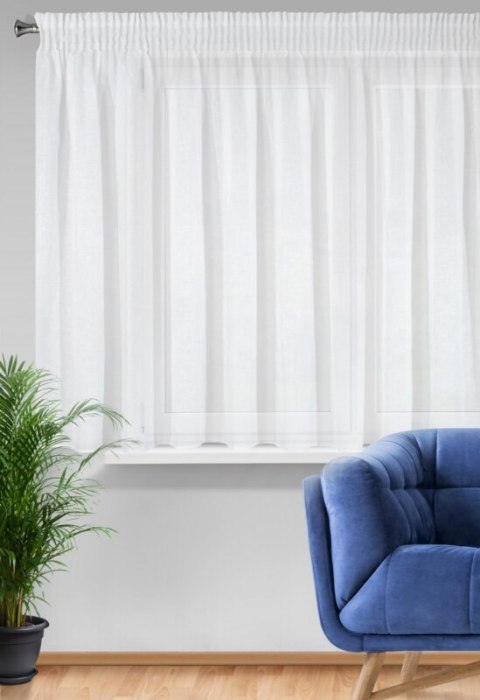 FIRANA GOTOWA VIOLA NA TAŚMIE 300 X 145 CM BIAŁY EUROFIRANY FIRANA GOTOWA VIOLA NA TAŚMIE 300 X 145 CM BIAŁY EUROFIRANY