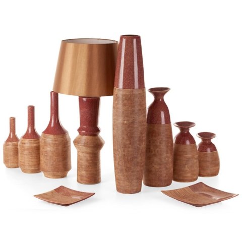 WAZON DEKORACYJNY ELDA (02) 16 X 15 X 22 CM CZERWONY EUROFIRANY WAZON DEKORACYJNY ELDA (02) 16 X 15 X 22 CM CZERWONY EUROFIRANY