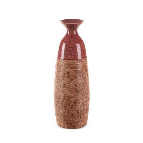 WAZON DEKORACYJNY ELDA (04) 18 X 17 X 51 CM CZERWONY EUROFIRANY WAZON DEKORACYJNY ELDA (04) 18 X 17 X 51 CM CZERWONY EUROFIRANY