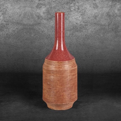 WAZON DEKORACYJNY ELDA (07) FI 16 X 48 CM CZERWONY EUROFIRANY WAZON DEKORACYJNY ELDA (07) FI 16 X 48 CM CZERWONY EUROFIRANY
