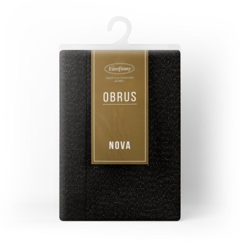 OBRUS STELLA 1 145 X 350 CM CZARNY EUROFIRANY OBRUS STELLA 1 145 X 350 CM CZARNY EUROFIRANY