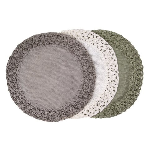 PODKŁADKA BOHO 11 FI 38 CM ZIELONY EUROFIRANY PODKŁADKA BOHO 11 FI 38 CM ZIELONY EUROFIRANY