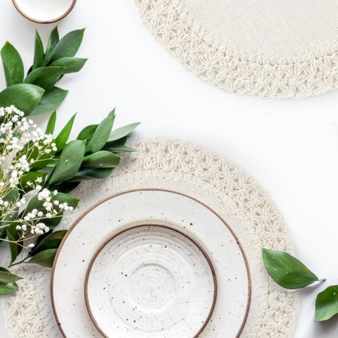 PODKŁADKA BOHO 11 FI 38 CM ZIELONY EUROFIRANY PODKŁADKA BOHO 11 FI 38 CM ZIELONY EUROFIRANY