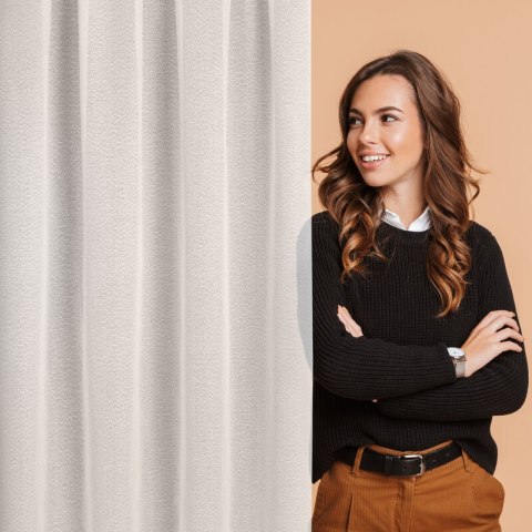 FIRANA GOTOWA RAIN NA TAŚMIE 140 X 270 CM BIAŁY EUROFIRANY FIRANA GOTOWA RAIN NA TAŚMIE 140 X 270 CM BIAŁY EUROFIRANY