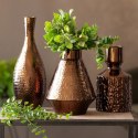 WAZON DEKORACYJNY ERNA FI 12 X 34 CM MIEDZIANY EUROFIRANY