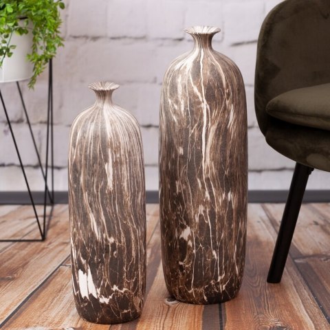 WAZON DEKORACYJNY MARIKA (03) 13 X 13 X 42 CM BRĄZOWY EUROFIRANY WAZON DEKORACYJNY MARIKA (03) 13 X 13 X 42 CM BRĄZOWY EUROFIRANY