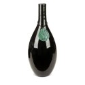 SZKLANY WAZON DEKORACYJNY CAPRI (02) FI 18 X 48 CM CZARNY EUROFIRANY
