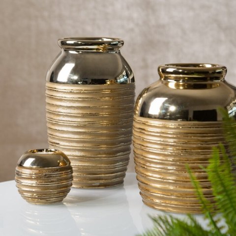 WAZON DEKORACYJNY DORI (03) FI 20 X 25 CM ZŁOTY EUROFIRANY WAZON DEKORACYJNY DORI (03) FI 20 X 25 CM ZŁOTY EUROFIRANY