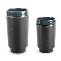 WAZON DEKORACYJNY HANI (01) FI 13 X 25 CM ZIELONY EUROFIRANY