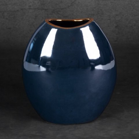 WAZON DEKORACYJNY AMORA1 (2) 18 X 9 X 20 CM GRANATOWY EUROFIRANY WAZON DEKORACYJNY AMORA1 (2) 18 X 9 X 20 CM GRANATOWY EUROFIRANY