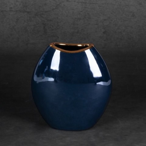 WAZON DEKORACYJNY AMORA1 (3) 14 X 7 X 16 CM GRANATOWY EUROFIRANY WAZON DEKORACYJNY AMORA1 (3) 14 X 7 X 16 CM GRANATOWY EUROFIRANY