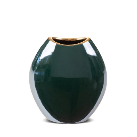 WAZON DEKORACYJNY AMORA2 (3) 14 X 7 X 16 CM ZIELONY EUROFIRANY WAZON DEKORACYJNY AMORA2 (3) 14 X 7 X 16 CM ZIELONY EUROFIRANY