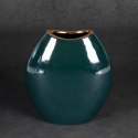 WAZON DEKORACYJNY AMORA2 (3) 14 X 7 X 16 CM ZIELONY EUROFIRANY