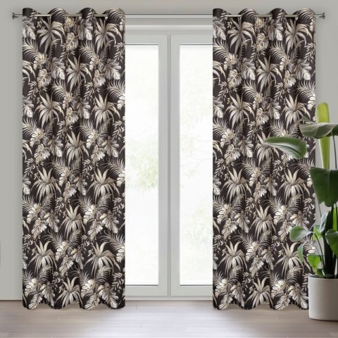 ZASŁONA GOTOWA MAGI 140 X 250 CM CZARNY EUROFIRANY ZASŁONA GOTOWA MAGI 140 X 250 CM CZARNY EUROFIRANY