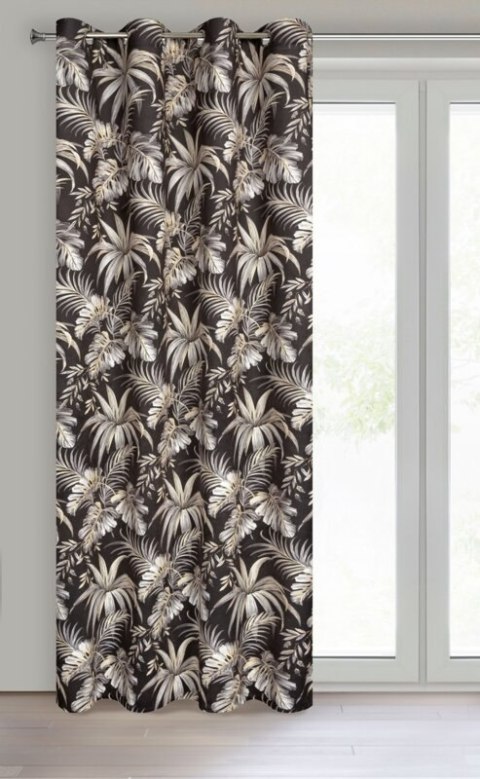 ZASŁONA GOTOWA MAGI 140 X 250 CM CZARNY EUROFIRANY ZASŁONA GOTOWA MAGI 140 X 250 CM CZARNY EUROFIRANY