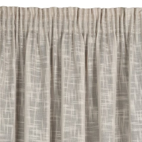 ZASŁONA GOTOWA RUBI NA TAŚMIE 140 X 270 CM BEŻOWY EUROFIRANY ZASŁONA GOTOWA RUBI NA TAŚMIE 140 X 270 CM BEŻOWY EUROFIRANY