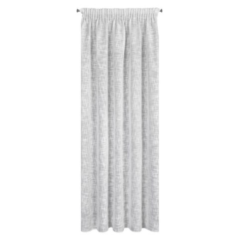 ZASŁONA GOTOWA RUBI NA TAŚMIE 140 X 270 CM BIAŁY EUROFIRANY ZASŁONA GOTOWA RUBI NA TAŚMIE 140 X 270 CM BIAŁY EUROFIRANY