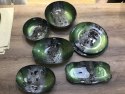 SZKLANA MISA DEKORACYJNA SABA (04) 27 X 19 X 5 CM ZIELONY EUROFIRANY