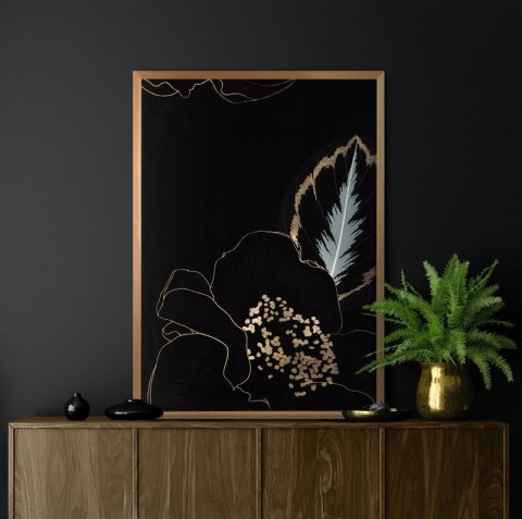 LC/PEONIA3/OBRAZ 53X73 CZAR+ZŁOT EUROFIRANY LC/PEONIA3/OBRAZ 53X73 CZAR+ZŁOT EUROFIRANY