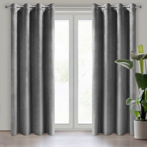 ZASŁONA GOTOWA D91 ROSA 140 X 250 CM STALOWY EUROFIRANY ZASŁONA GOTOWA D91 ROSA 140 X 250 CM STALOWY EUROFIRANY