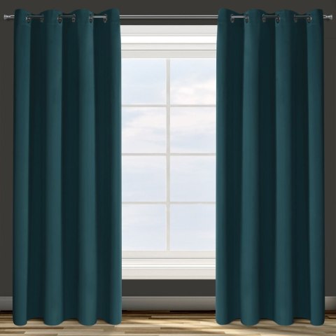 ZASŁONA GOTOWA D91 PARISA 135 X 250 CM CIEMNOTURKUSOWY EUROFIRANY ZASŁONA GOTOWA D91 PARISA 135 X 250 CM CIEMNOTURKUSOWY EUROFIRANY