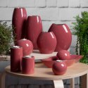 PATERA DEKORACYJNA SIBEL (02) 36 X 19 X 6 CM CIEMNORÓŻOWY EUROFIRANY