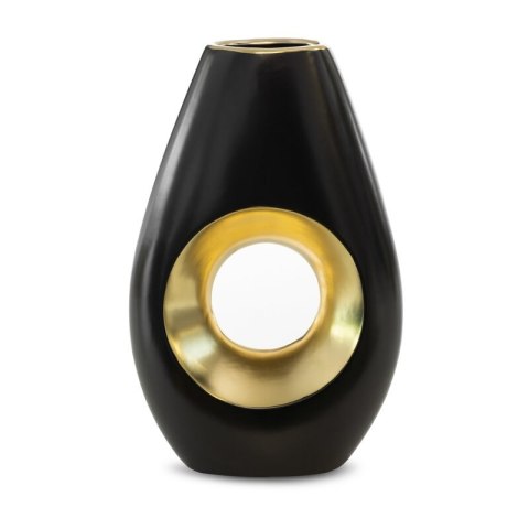 WAZON DEKORACYJNY MIRA 19 X 8 X 30 CM CZARNY EUROFIRANY WAZON DEKORACYJNY MIRA 19 X 8 X 30 CM CZARNY EUROFIRANY