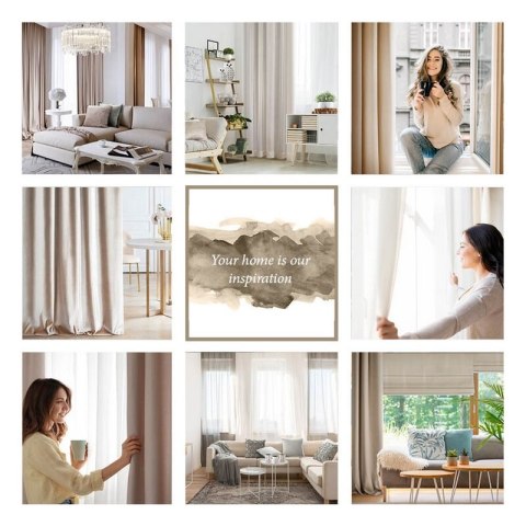 ZASŁONA GOTOWA ARETA 140 X 250 CM KREMOWY EUROFIRANY ZASŁONA GOTOWA ARETA 140 X 250 CM KREMOWY EUROFIRANY