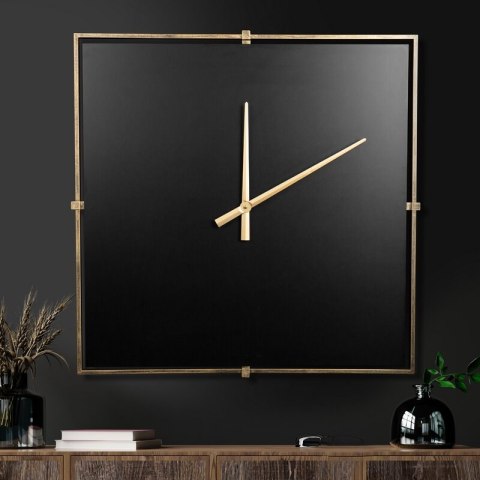 ZEGAR DEKORACYJNY 22 80 X 5 X 80 CM CZARNY EUROFIRANY ZEGAR DEKORACYJNY 22 80 X 5 X 80 CM CZARNY EUROFIRANY