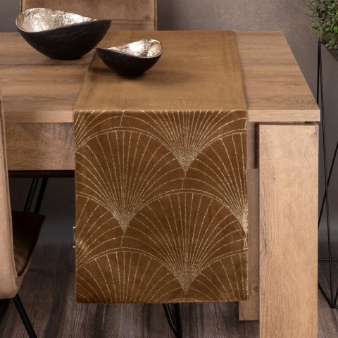OBRUS BLINK 14 35 X 140 CM BRĄZOWY EUROFIRANY OBRUS BLINK 14 35 X 140 CM BRĄZOWY EUROFIRANY