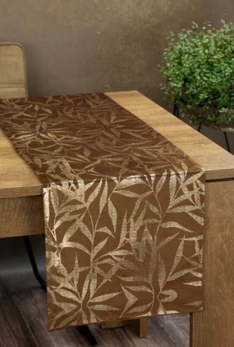 OBRUS BLINK 15 35 X 140 CM BRĄZOWY EUROFIRANY OBRUS BLINK 15 35 X 140 CM BRĄZOWY EUROFIRANY