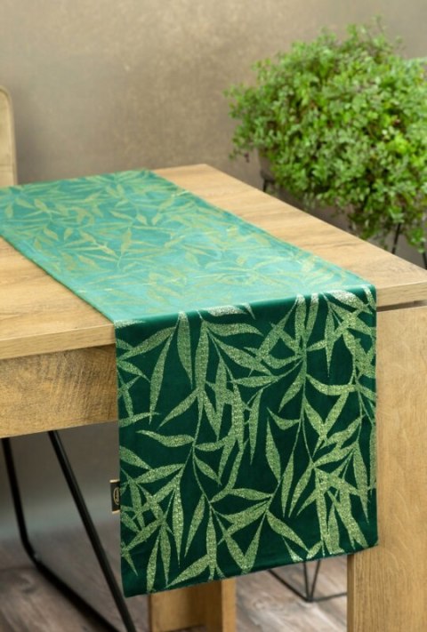 OBRUS BLINK 15 35 X 140 CM CIEMNOZIELONY EUROFIRANY OBRUS BLINK 15 35 X 140 CM CIEMNOZIELONY EUROFIRANY