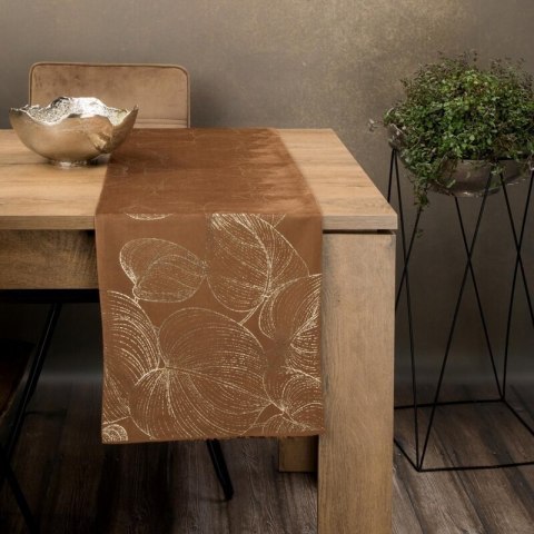 OBRUS BLINK 16 35 X 140 CM BRĄZOWY EUROFIRANY OBRUS BLINK 16 35 X 140 CM BRĄZOWY EUROFIRANY