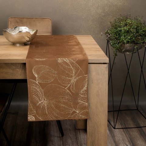 OBRUS BLINK 16 35 X 180 CM BRĄZOWY EUROFIRANY OBRUS BLINK 16 35 X 180 CM BRĄZOWY EUROFIRANY