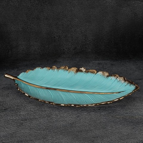 PATERA DEKORACYJNA HIRAL 53 X 23 X 7 CM JASNONIEBIESKI EUROFIRANY PATERA DEKORACYJNA HIRAL 53 X 23 X 7 CM JASNONIEBIESKI EUROFIRANY