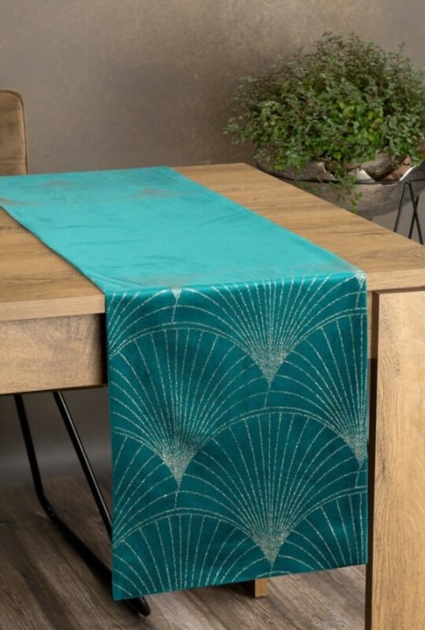 OBRUS BLINK 14 35 X 220 CM CIEMNOTURKUSOWY EUROFIRANY OBRUS BLINK 14 35 X 220 CM CIEMNOTURKUSOWY EUROFIRANY
