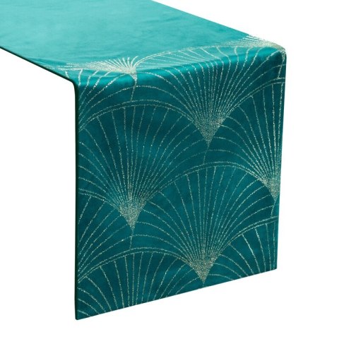 OBRUS BLINK 14 35 X 220 CM CIEMNOTURKUSOWY EUROFIRANY OBRUS BLINK 14 35 X 220 CM CIEMNOTURKUSOWY EUROFIRANY