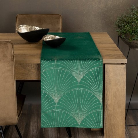 OBRUS BLINK 14 35 X 220 CM CIEMNOZIELONY EUROFIRANY OBRUS BLINK 14 35 X 220 CM CIEMNOZIELONY EUROFIRANY