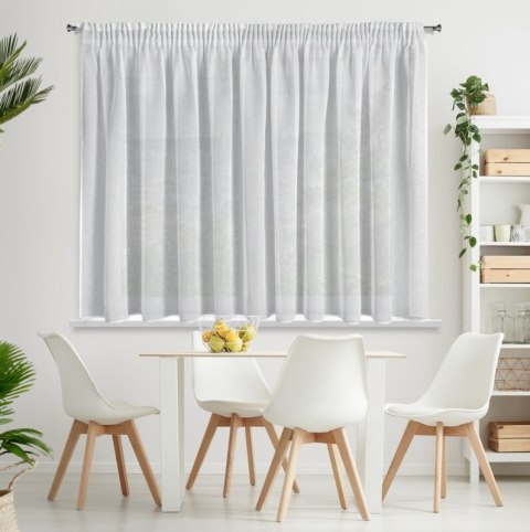 FIRANA GOTOWA ANGELA NA TAŚMIE 400 X 145 CM BIAŁY EUROFIRANY FIRANA GOTOWA ANGELA NA TAŚMIE 400 X 145 CM BIAŁY EUROFIRANY