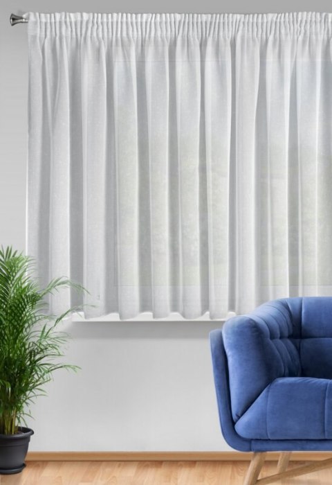 FIRANA GOTOWA ANGELA NA TAŚMIE 400 X 145 CM BIAŁY EUROFIRANY FIRANA GOTOWA ANGELA NA TAŚMIE 400 X 145 CM BIAŁY EUROFIRANY