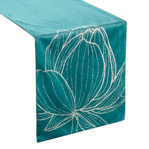 OBRUS BLINK 12 35 X 220 CM CIEMNOTURKUSOWY EUROFIRANY OBRUS BLINK 12 35 X 220 CM CIEMNOTURKUSOWY EUROFIRANY