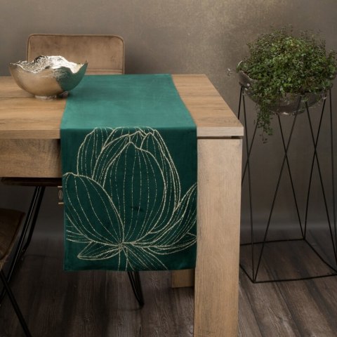 OBRUS BLINK 12 35 X 220 CM CIEMNOZIELONY EUROFIRANY OBRUS BLINK 12 35 X 220 CM CIEMNOZIELONY EUROFIRANY